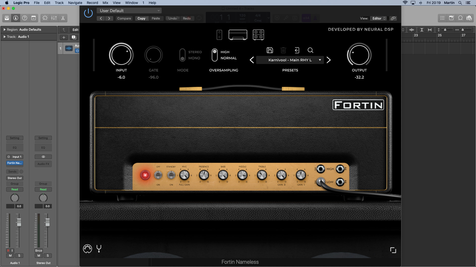 Neural DSP Fortin Nameless Suite Amp Sim